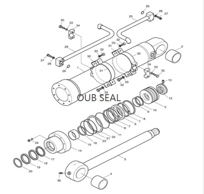 2440-9201KT Hydraulic Seal Kits Doosan machinery DX55 DX60R SOLAR 55 SOLAR 55-V PLUS